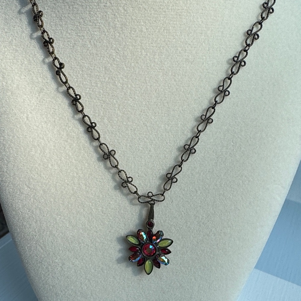 Sorrelli Multicolor Floral Pendant Necklace